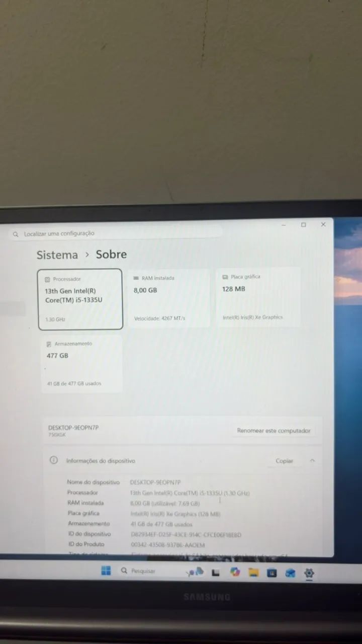 (PRODUTO 3) NOTEBOOK GALAXY BOOK 4 - SSD DE 480GB - Foto 2
