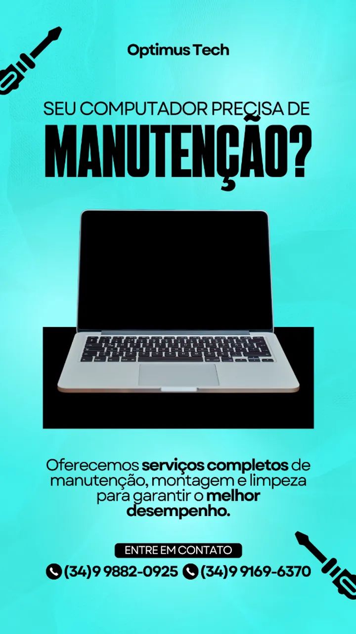 Manutenção, Suporte, Montagem e Limpeza de Computadores
