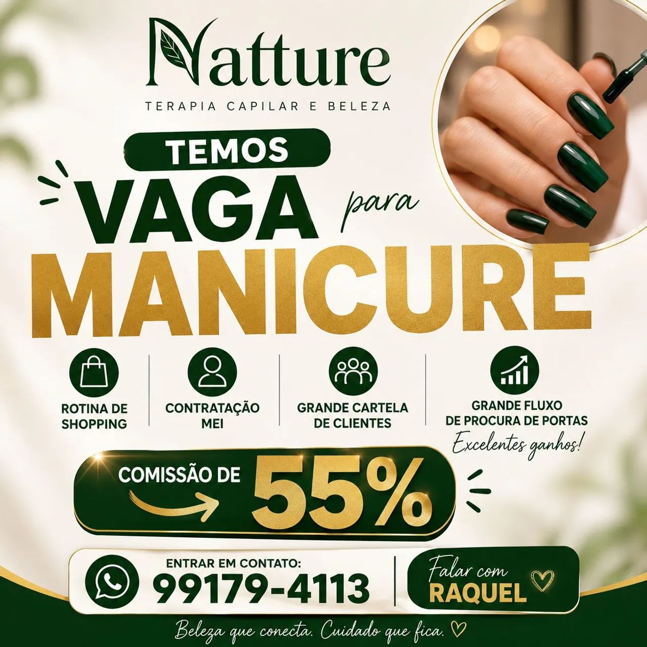 CONTRATAMOS MANICURES E NAIL DESIGNER <br>