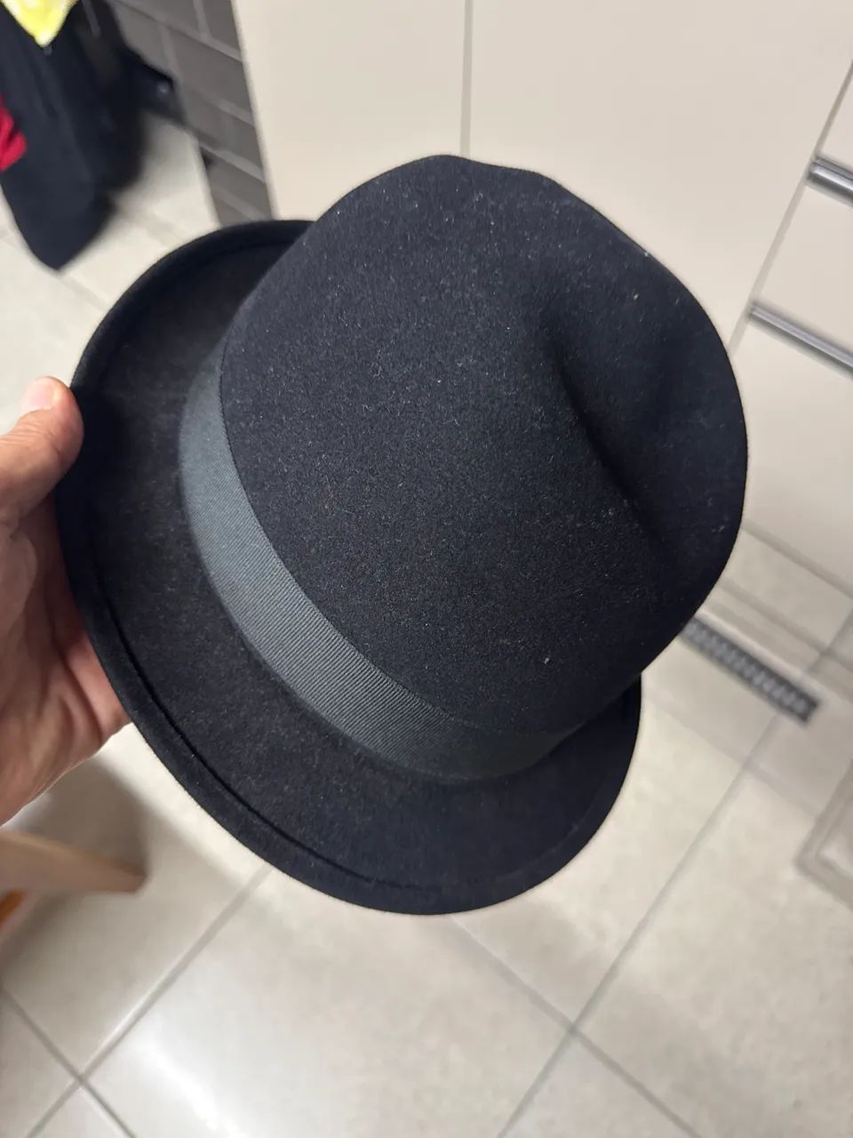 Chapéu antigo 100% pele de lebre marca Curi