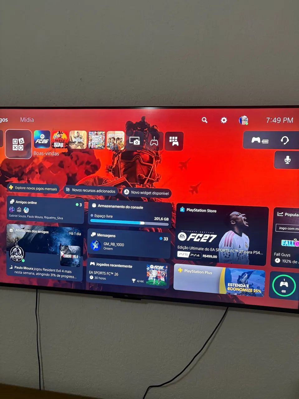 Playstation semi novo e com caixa - Foto 3
