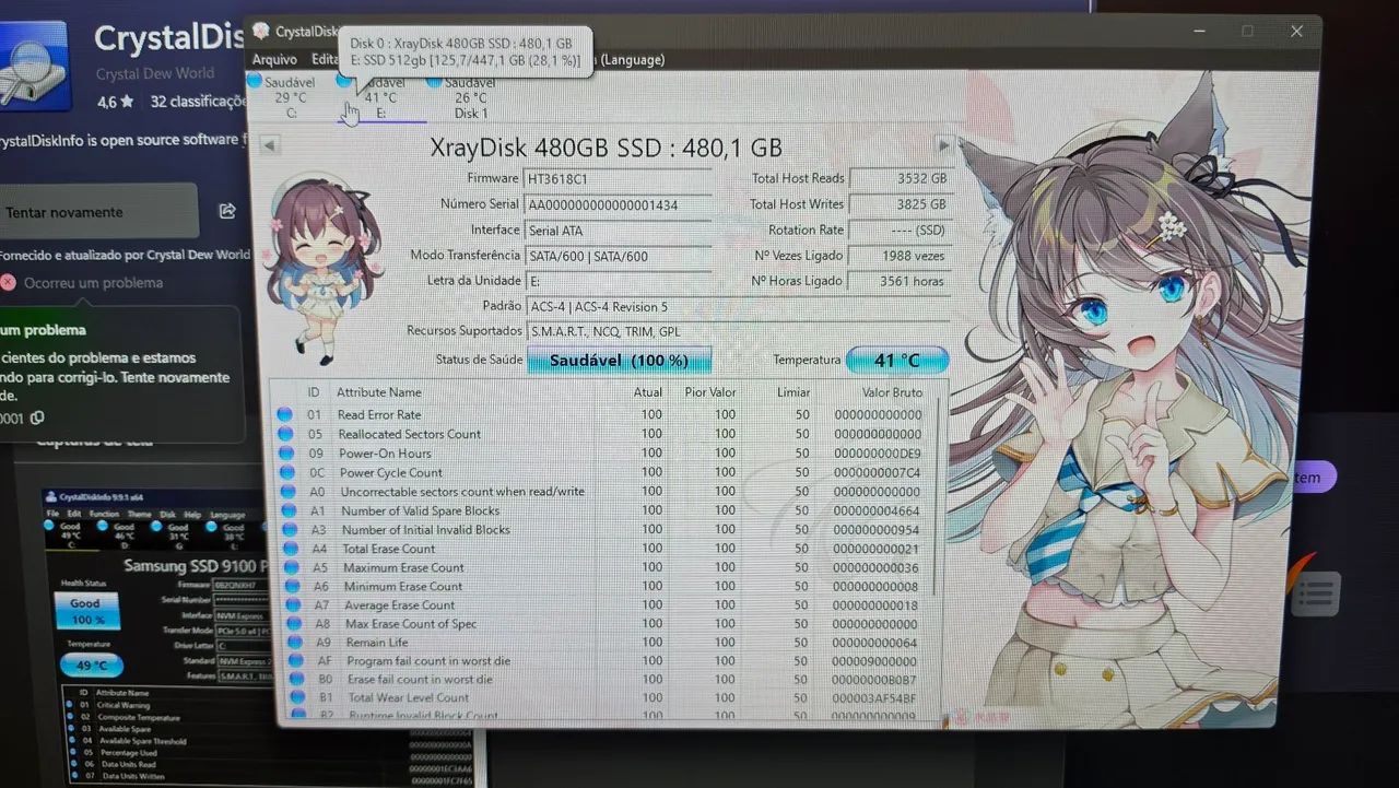 Xraydisk ssd 480gb 100% saúde  - Foto 3