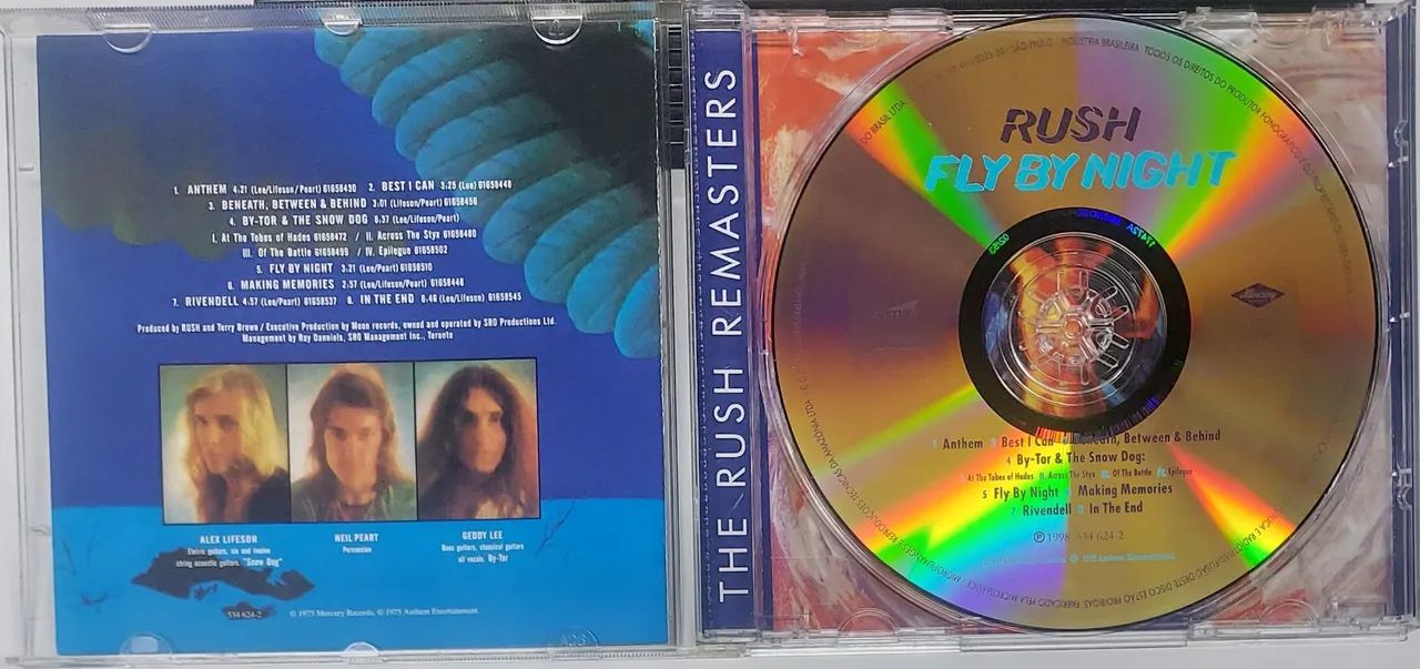 Cd Rush - Fly By Night (Remasters) - Foto 3