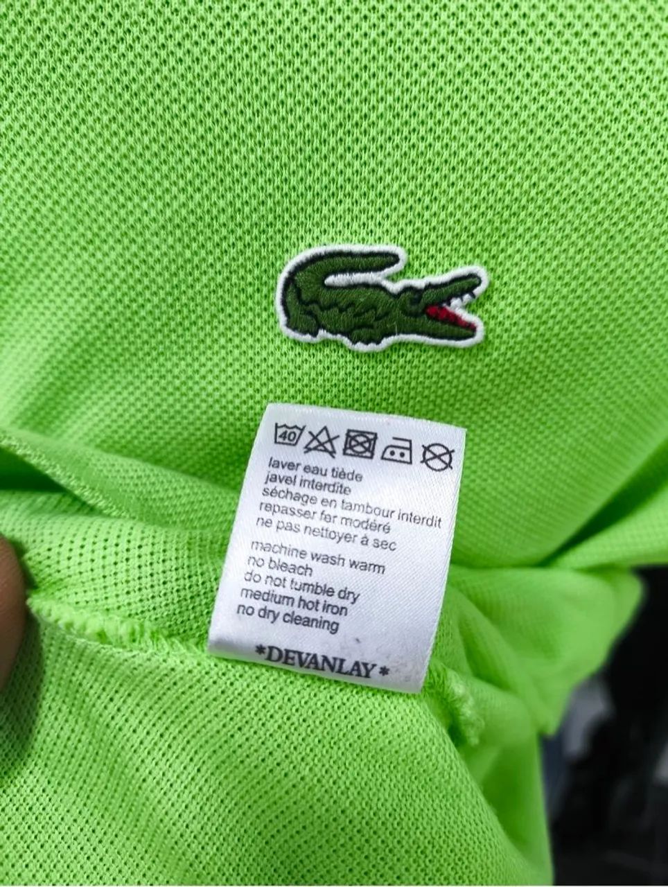 Camisa Polo Lacoste Tam 6 Cód 4572 Usado/Original  - Foto 2