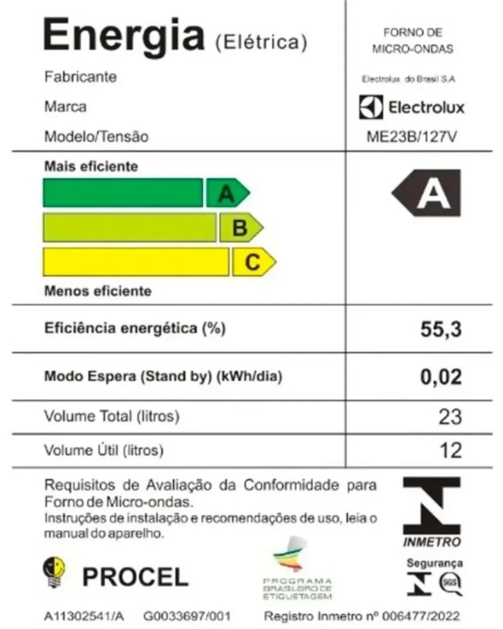 Micro-ondas Electrolux 23L Branco - 220V - Foto 5