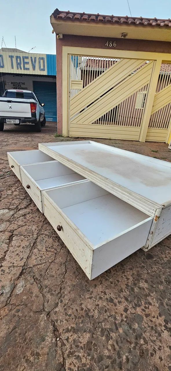 cama solteiro madeira maciça com gaveteiro ENTREGA GRÁTIS! - Foto 4