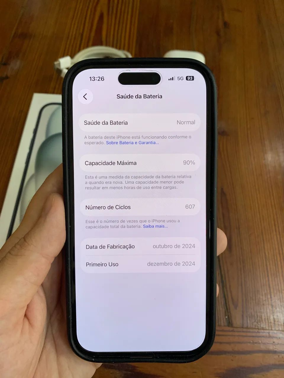 iPhone 15 128GB COM CARREGADOR E CAIXA - Foto 4