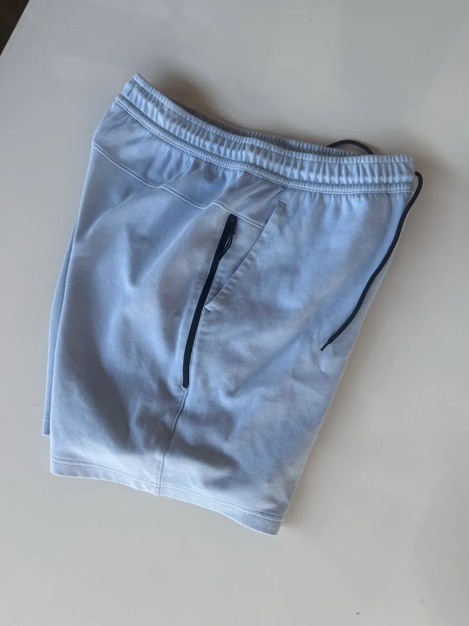 bermuda nike tech fleece azul bebê g - Foto 5