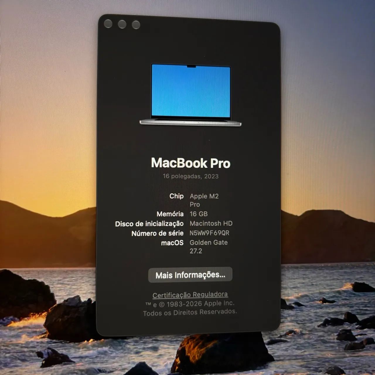 MacBook Pro M2 Pro 16 polegadas - Foto 3