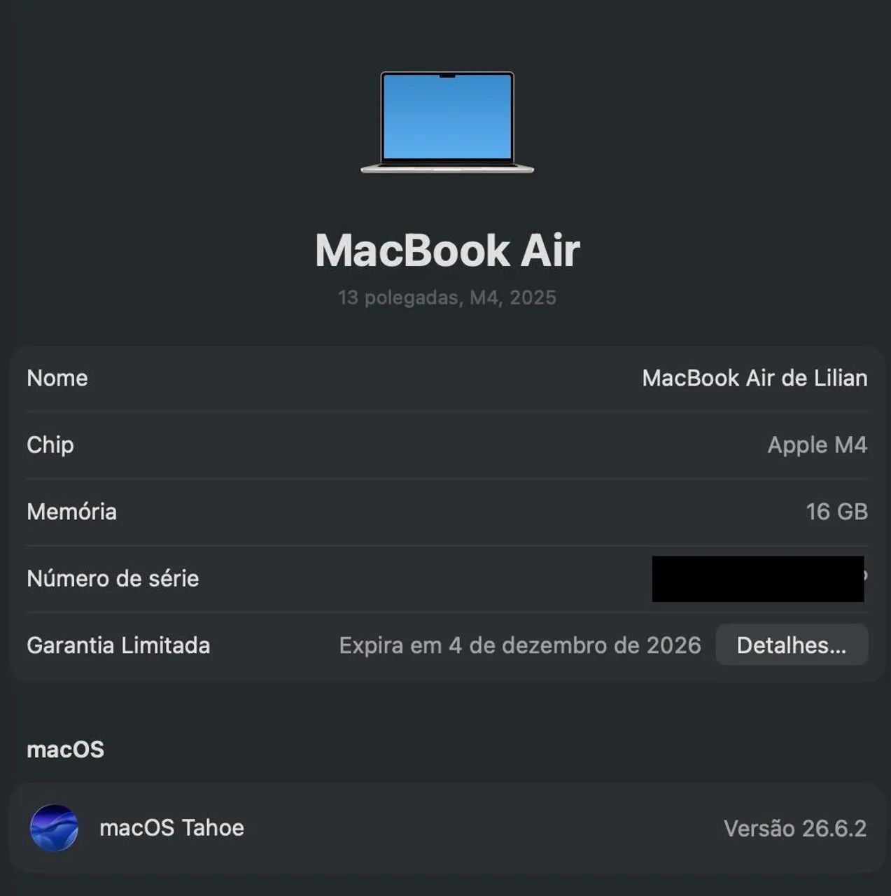 MacBook Air M4 - 9 meses de uso - IMPECÁVEL - Foto 5