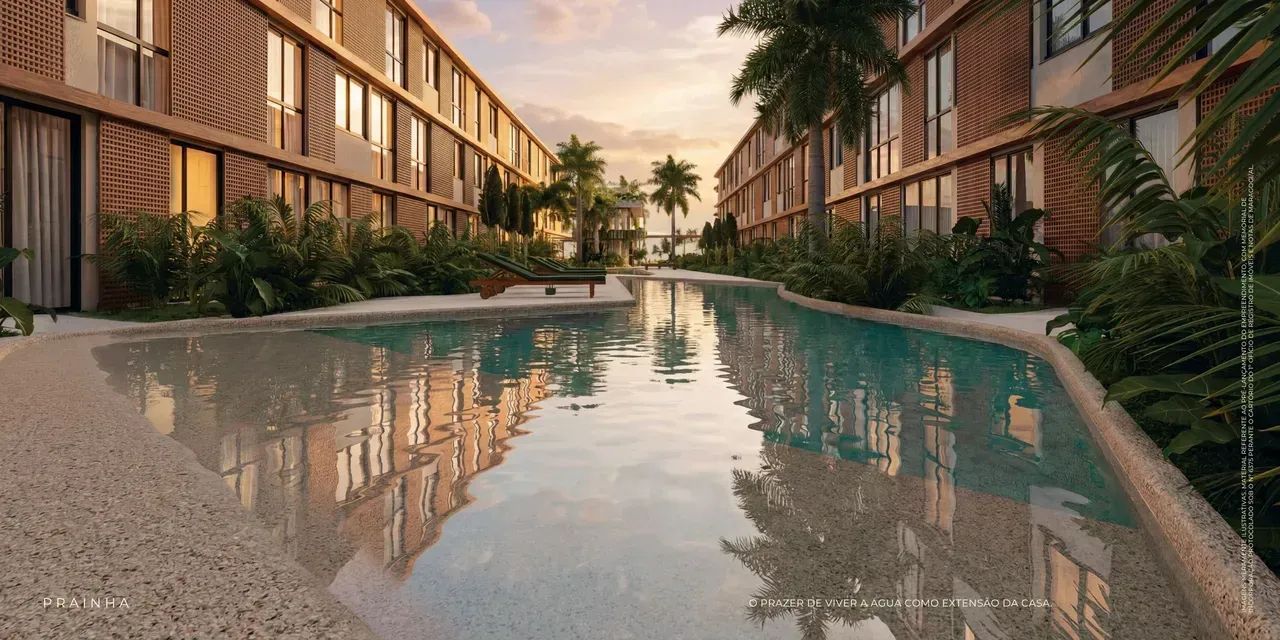 Exclusidade na beira mar de Japaratinga, Flats Stúdio e 2 quartos - Foto 2