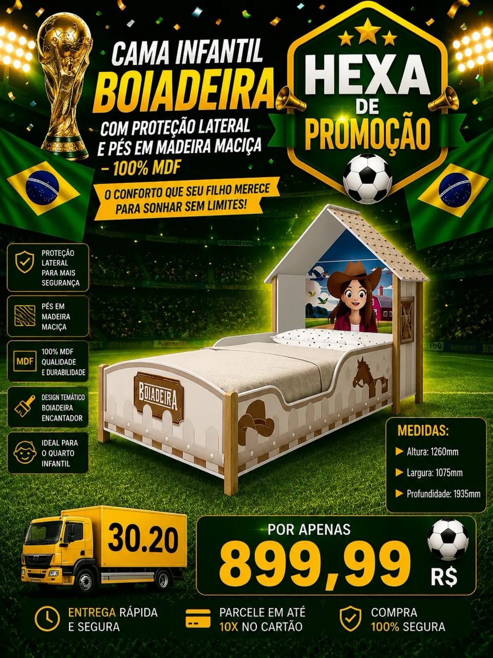 Cama Infantil Boiadeira 