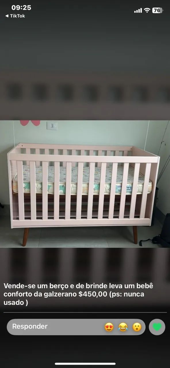 Berço + bebê conforto 