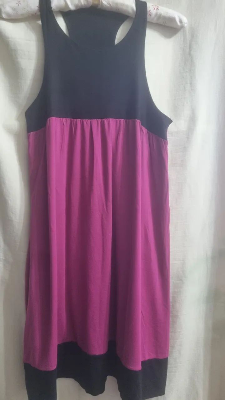 Vestido de malha bicolor M - Foto 3