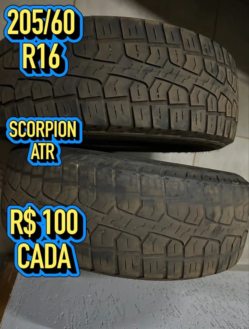 Pneus scorpion 205 60 R16