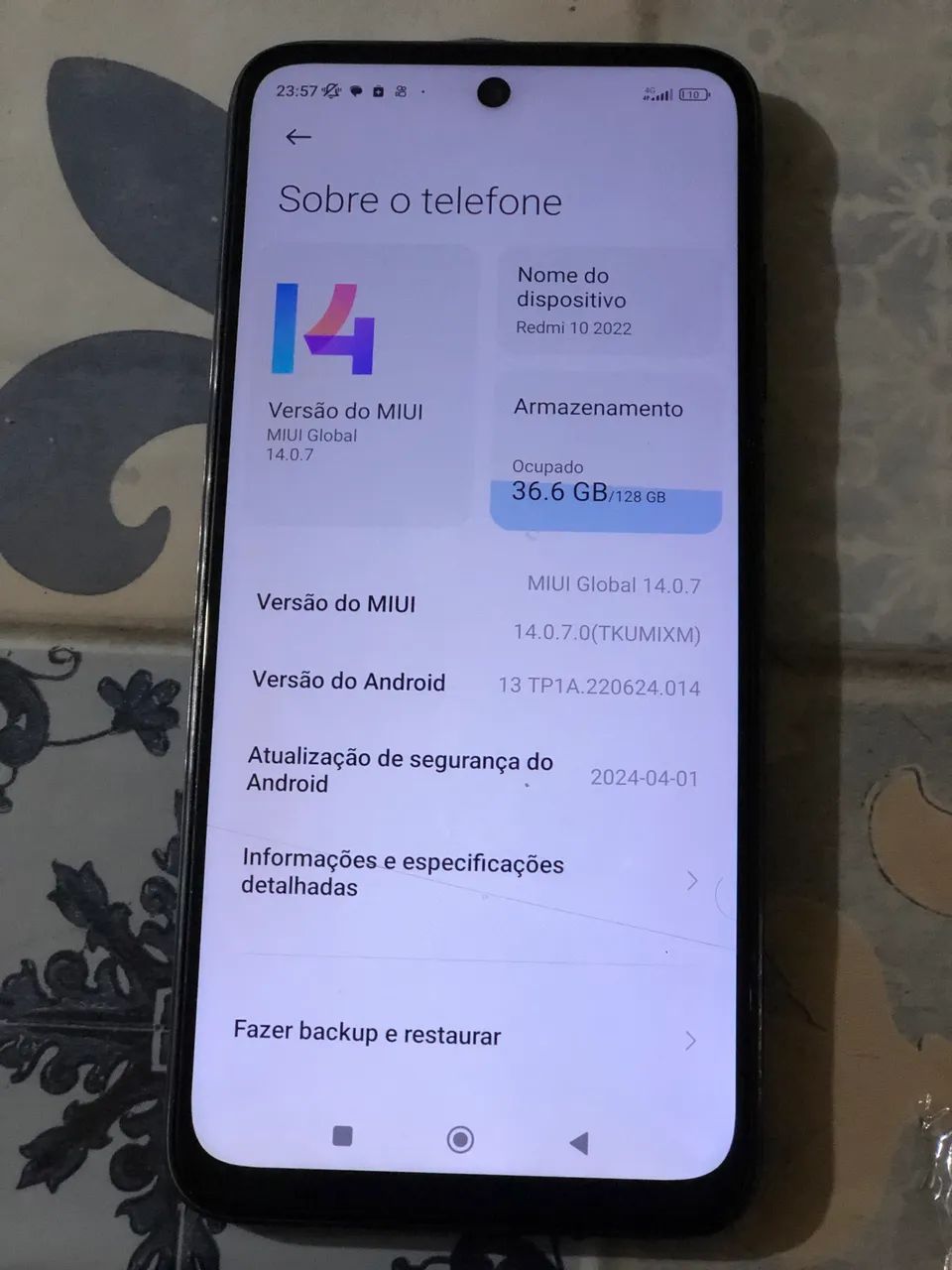 Vende-se Redmi 10 2022 - Foto 4