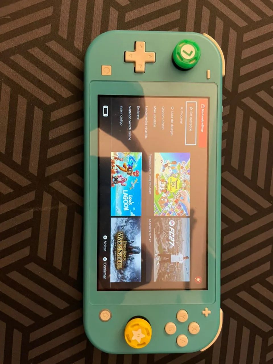 nintendo switch lite novo