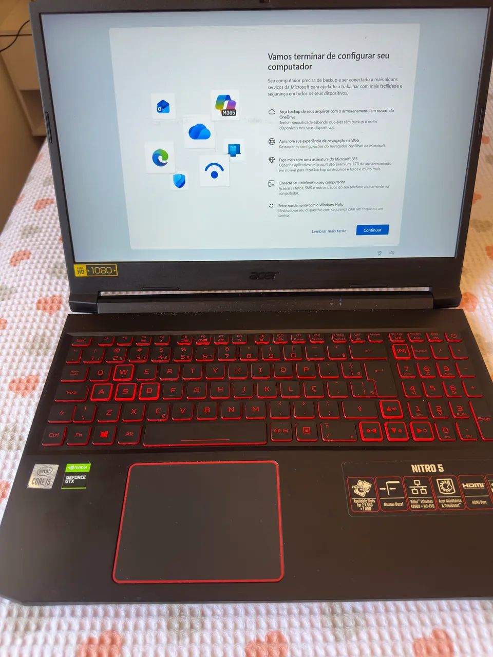 Acer Nitro 5 CORE i5 10th Ssd 256 8gb DDR4  - Foto 2