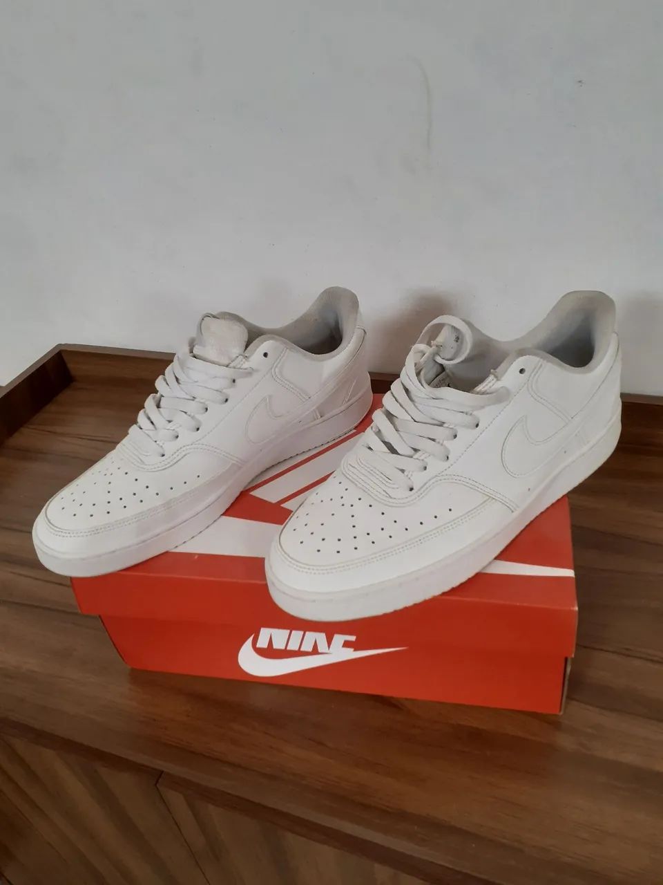 Tênis nike original branco court vision 43