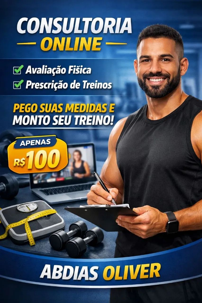 Personal trainner - Atendimento Presencial ou Online
