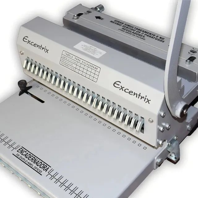 Encadernadora Excentrix Duplo Anel Conjugada 2x1 Manual Para 15 Folhas