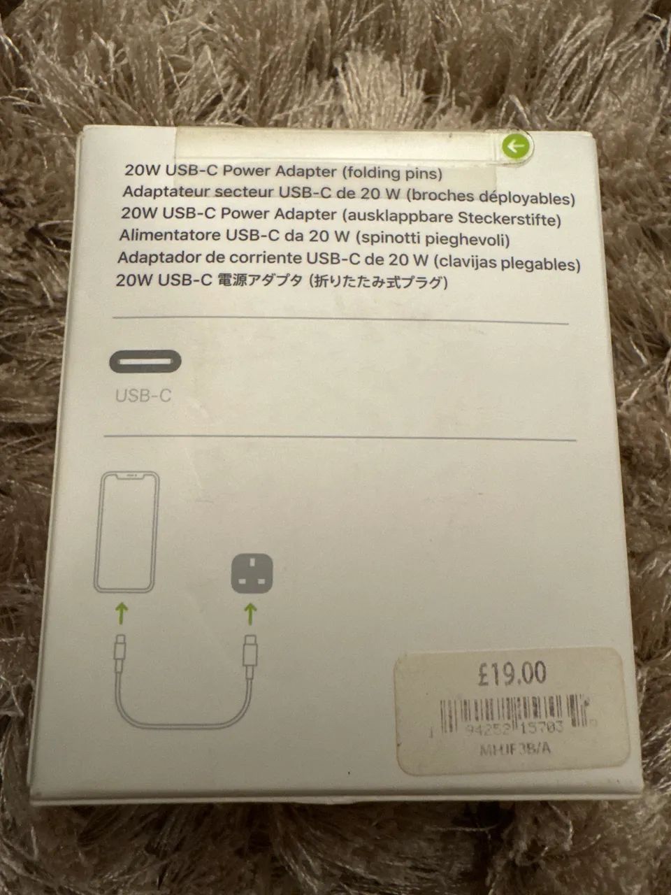 Apple adapter USB-C 20w Europa - Foto 3