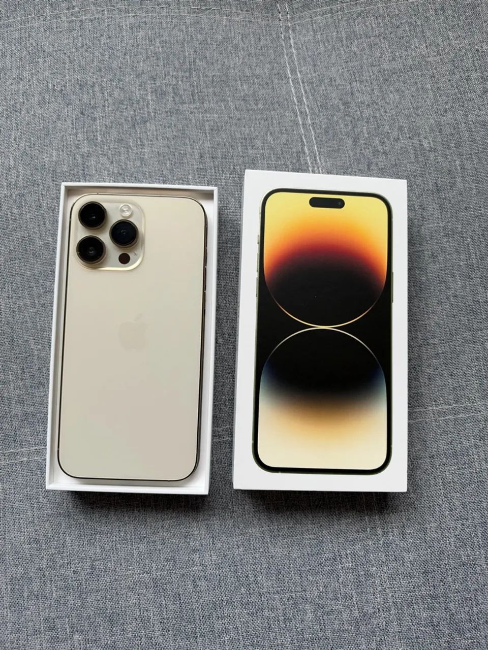 iPhone 14 Pro Max 256 GB Branco e Dourado | Impecável, na Caixa!
