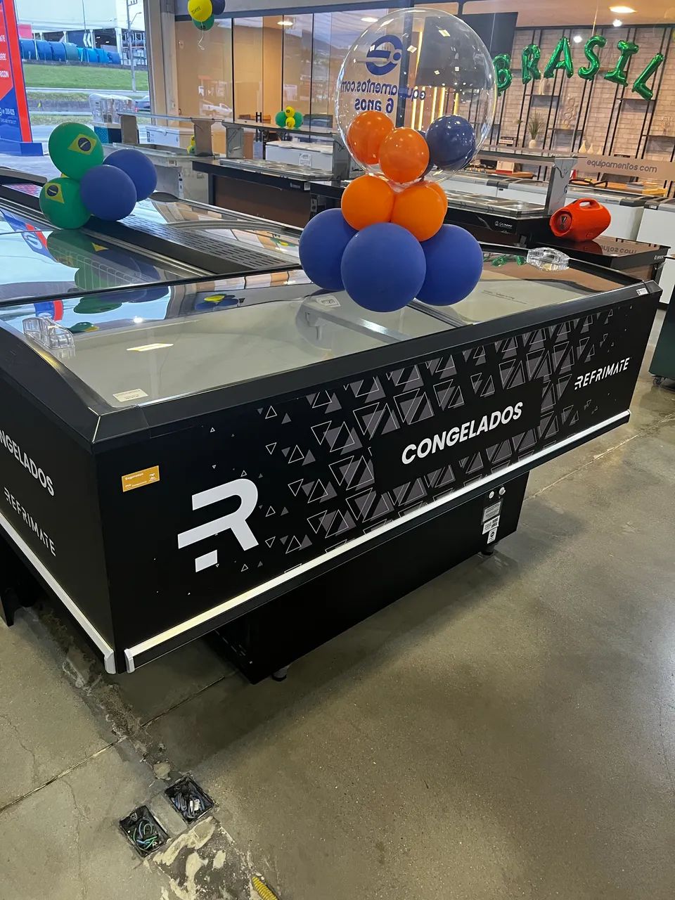 Ilha para congelados - 2m - Refrimate - Nova 