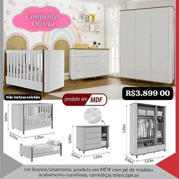 Quarto de bebê Olivia completo - Foto 2