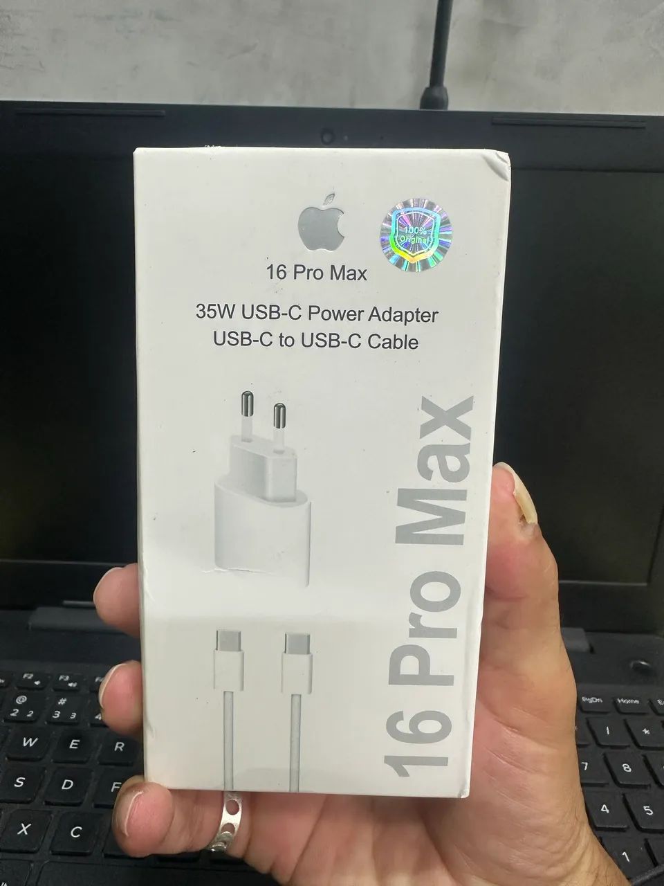 Carregador 35W Tipo C para Tipo C iPhone 15, 16 e 17 Pro Max
