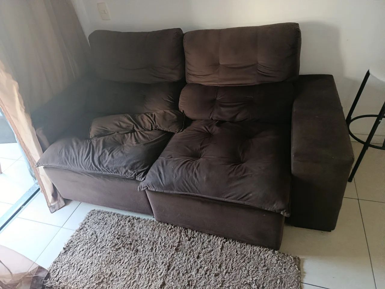Vendo Sofá Retrátil reclinável R$ 140,00 - Foto 2
