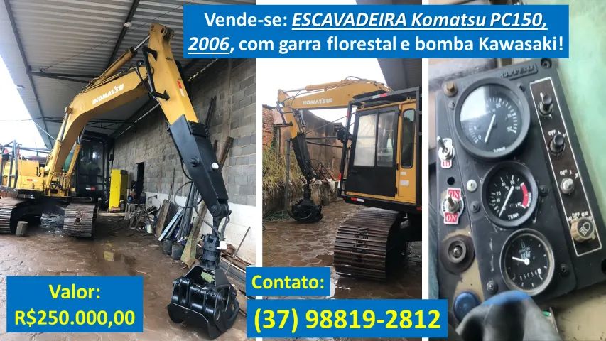 Escavadeira Komatsu PC150, 2006