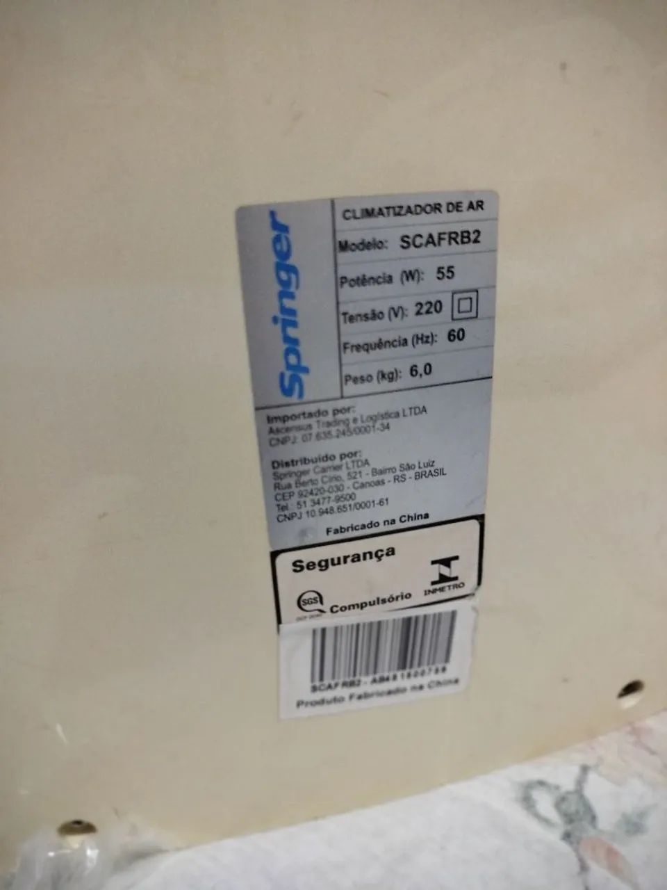 Climatizador Springer Voltagem 220 V - Foto 3