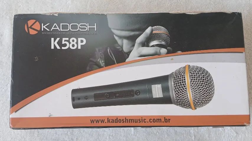 MICROFONE COM FIO K58P KADOSH DINÃMICO CARDIÓIDE  - Foto 3