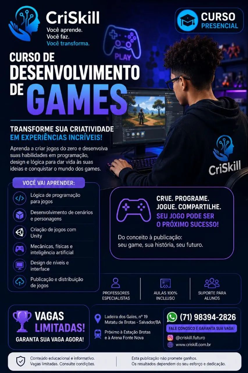 Curso Desenvolvimento de Games