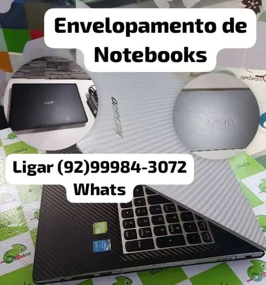 Renove o visual do seu Notebook Envelopamento automotivo.