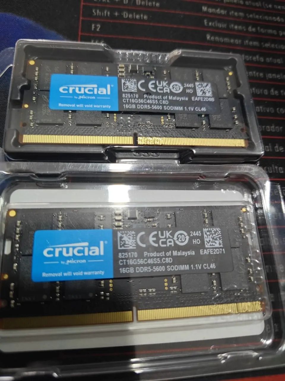 Memória Crucial 32GB DDR5 5600MHz novas 2x16 - Memória RAM - CECAP