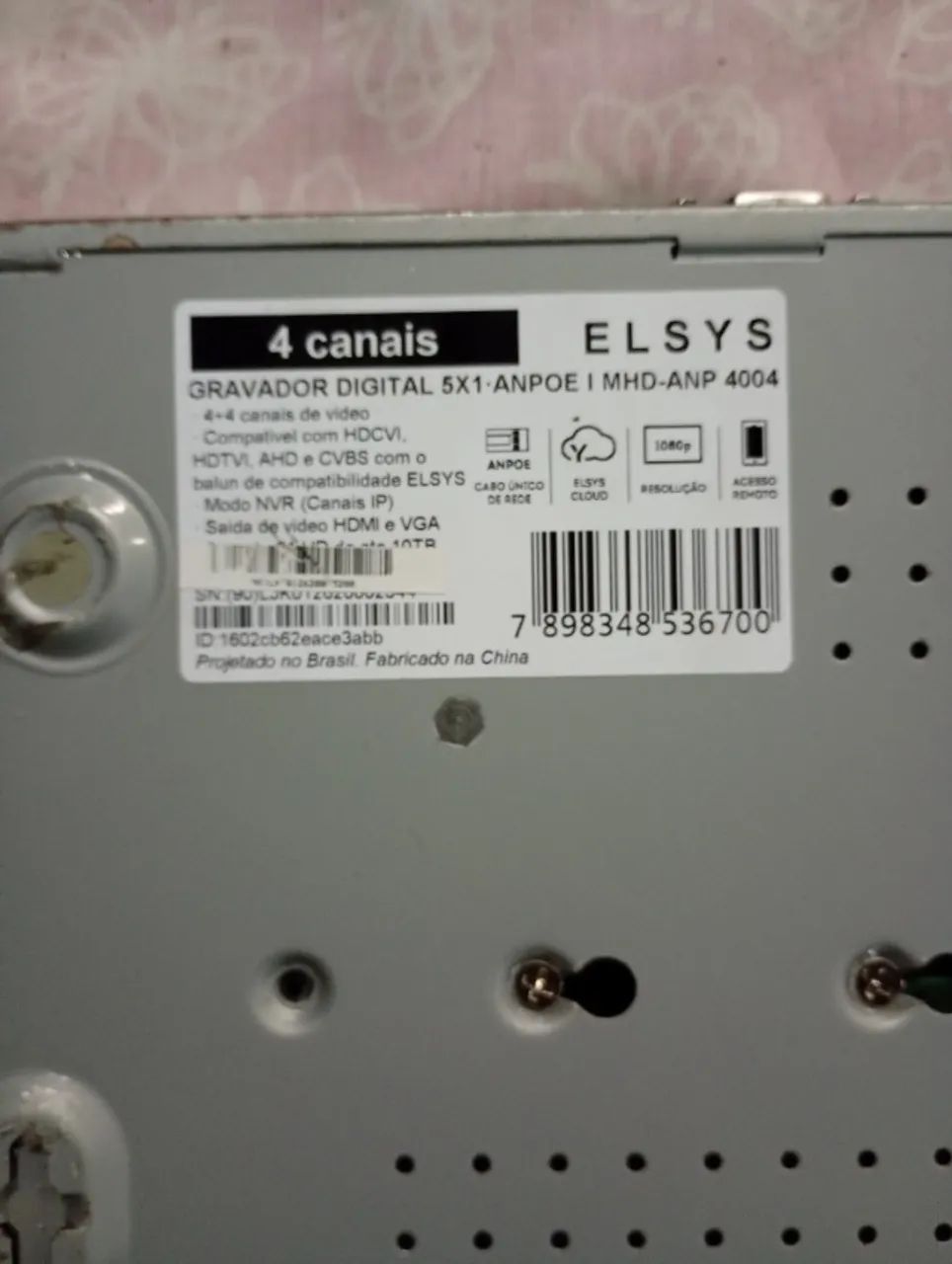 Dvr Elsys 4 canais