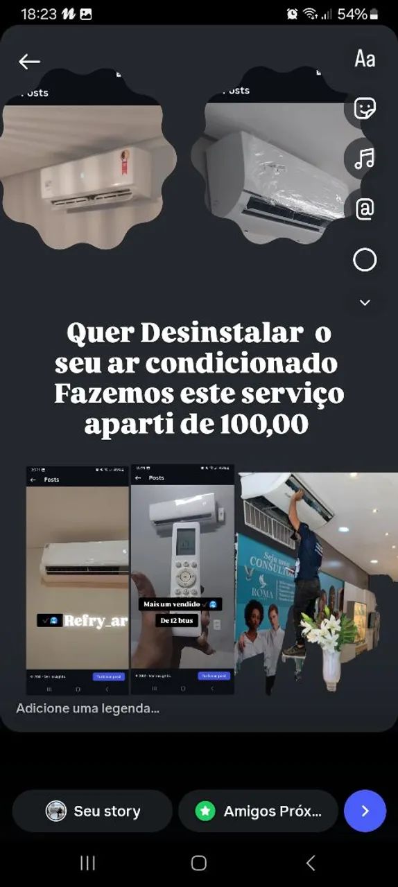 Ar condicionado retira e reinstalar 