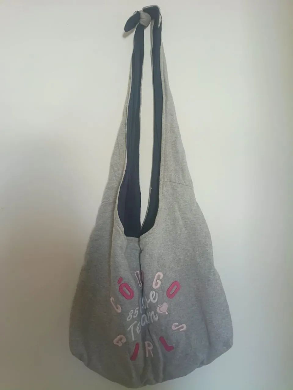 Bolsa cinza código girl com estojo - Foto 2