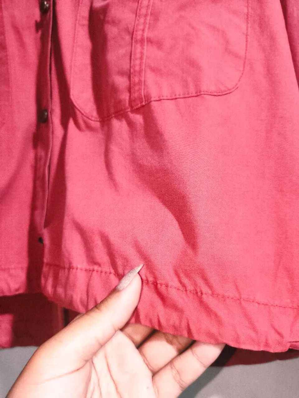 Jaqueta jeans Rosa queimado - Marisa - Foto 3