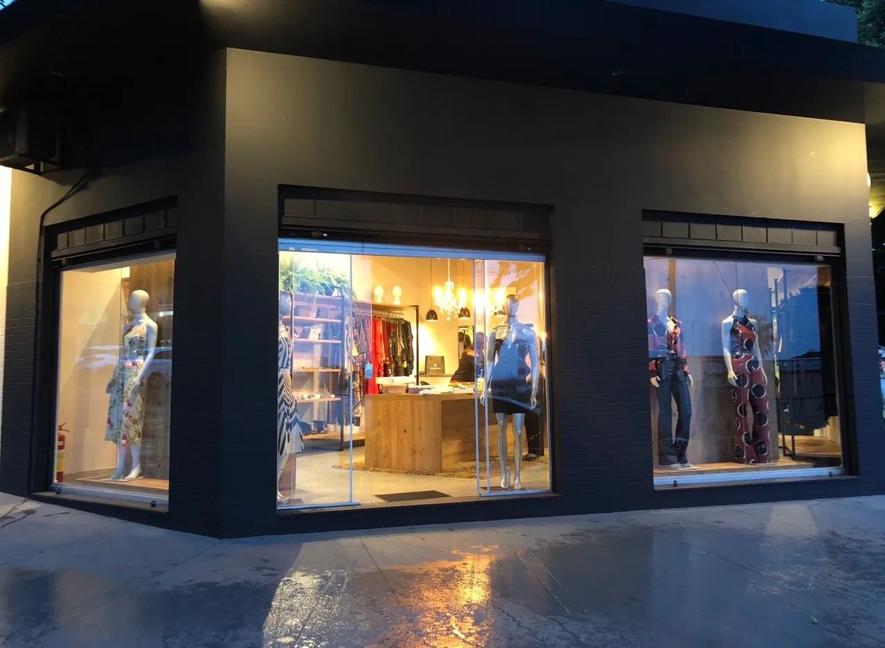 Vitrine e portas de vidro para loja 