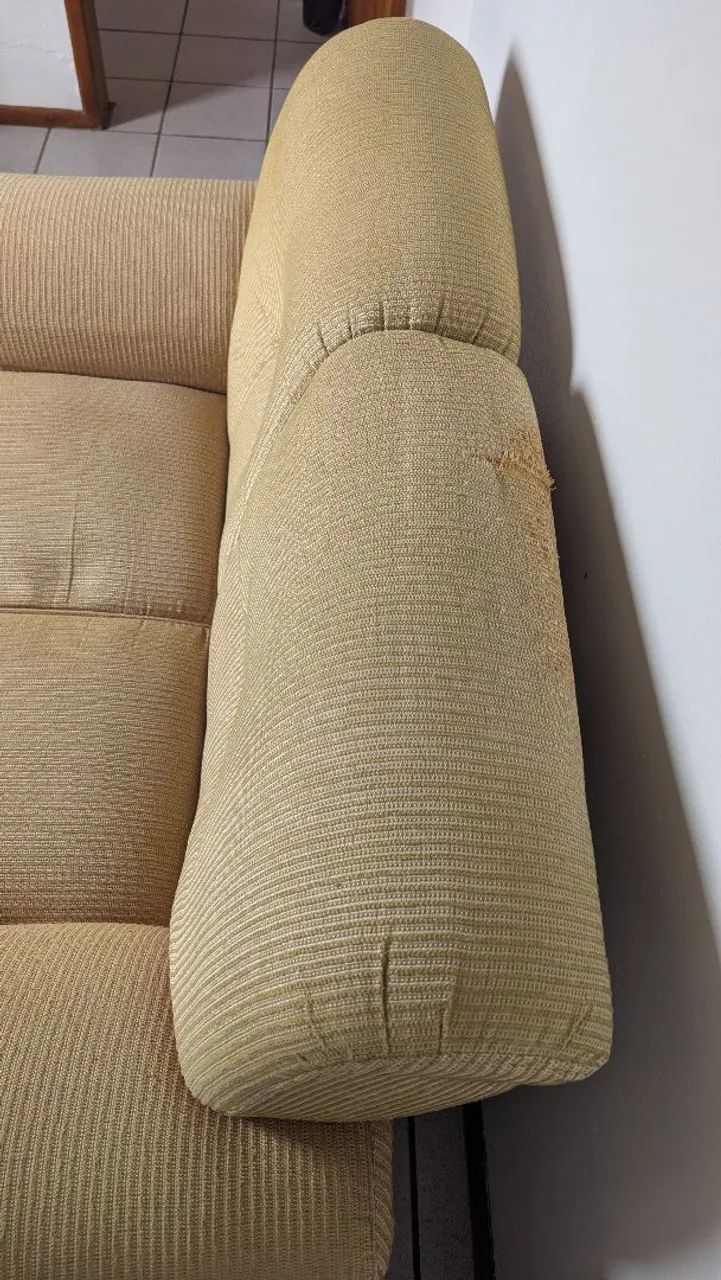 Sofá para sala 2 lugares (usado) - Foto 4