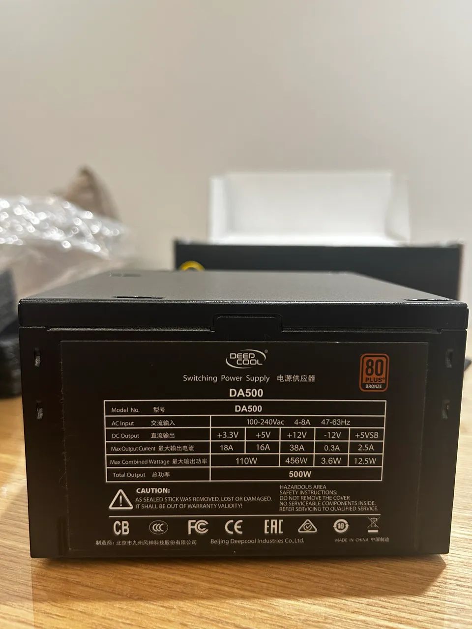 Fonte Deepcool 500W 80 Plus Bronze  - Foto 3