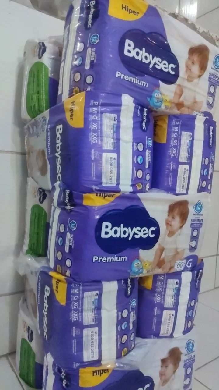 Fralda Babysec Premium Hiper G ? Pacote com 60 unidades - Foto 3