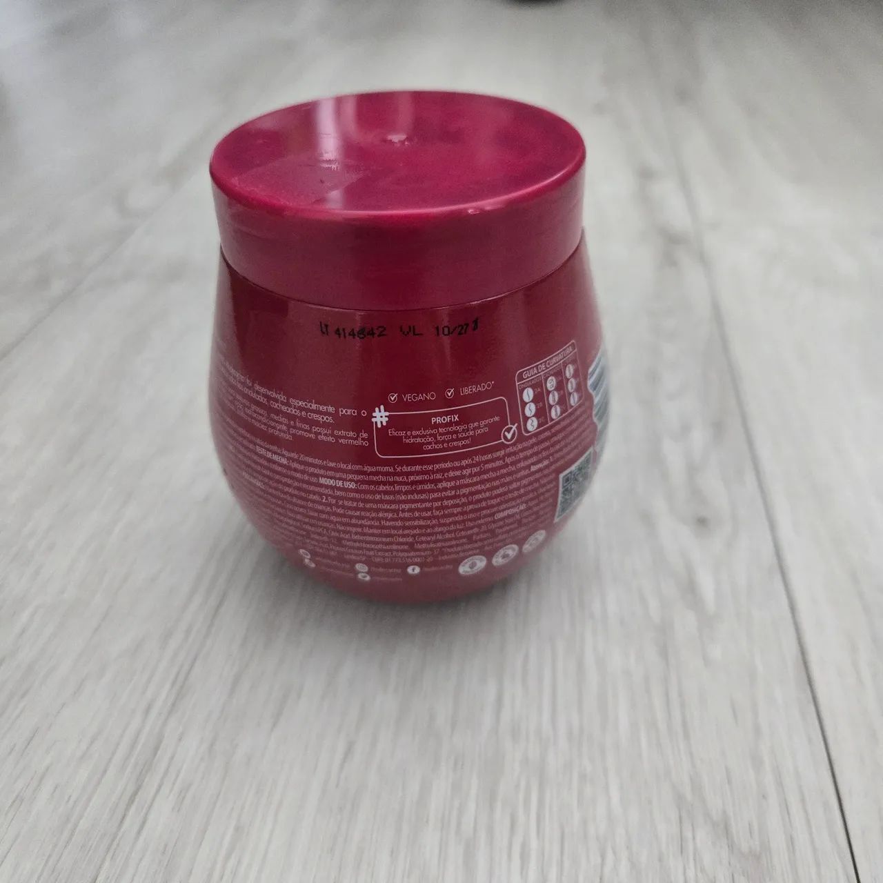 Máscara/tinta matizadora vermelho cereja salon line - Foto 2