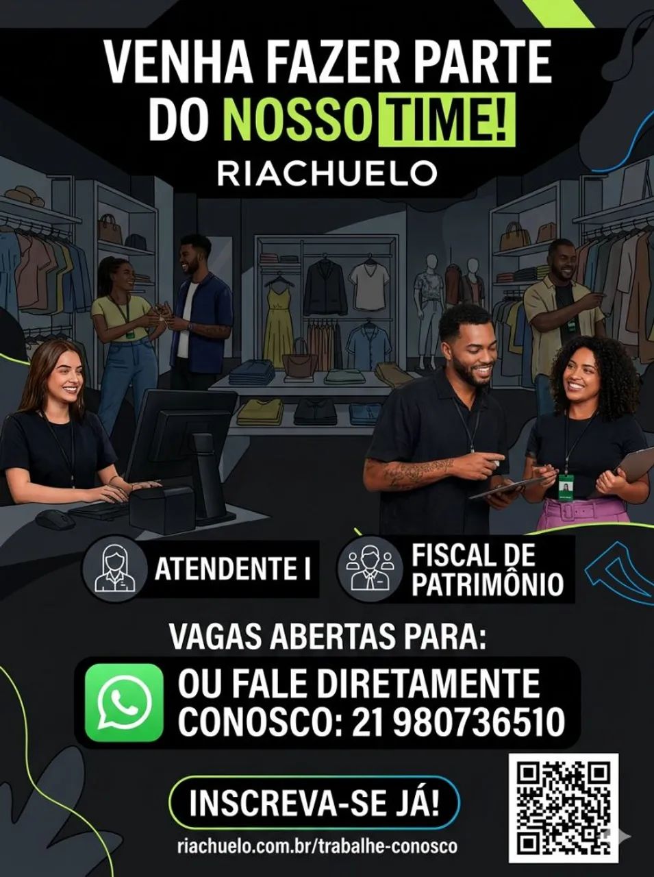 Vagas de emprego na Riachuelo 