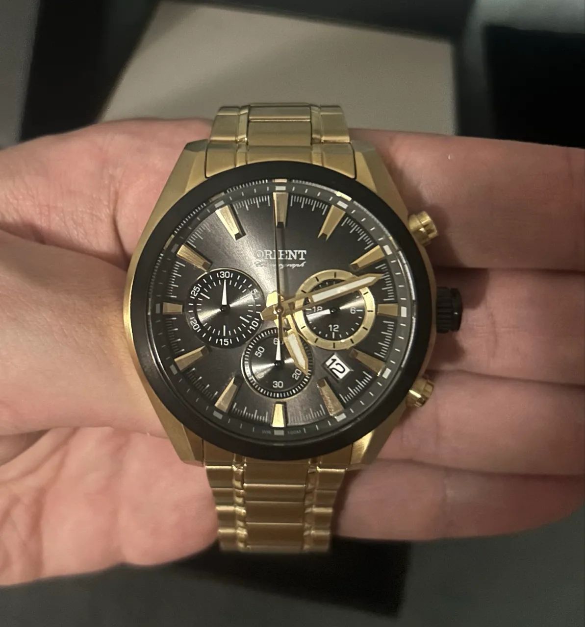 Relógio Orient Masculino Chronograph MGSSC045G1KX com caixa - Foto 3