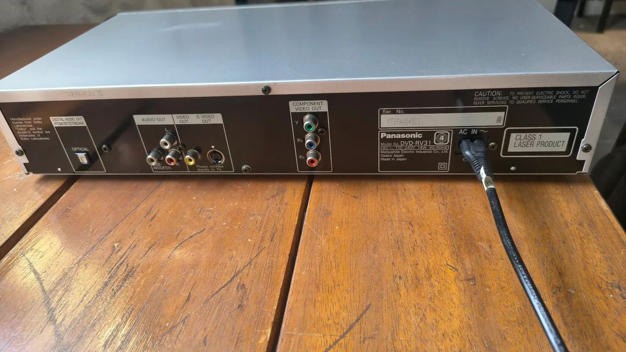 PANASONIC CD PLAYER/MP3/VIDEO CD/ DVD - RV31. JAPONÊS. - Foto 4