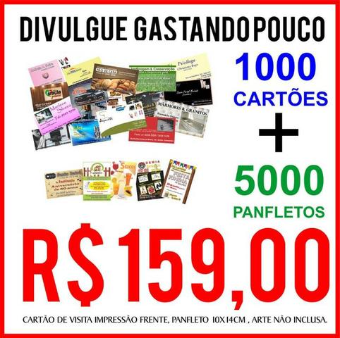 Divulgue gastando pouco! Kit Panfletos + Cartão de Visita